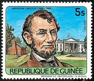 Guinea 1984 Imperf. Famous Characters: Lincoln/Dunant/Daimler/Blériot/P-
