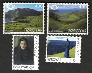 Faroe Islands Denmark Sc #280-81 & #302-03  MNH postage stamps