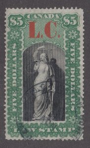 Canada Revenue QL14 Used Quebec Law Stamp