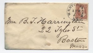 c1860 Westchester NY #26 cover black cDS [h.4743]