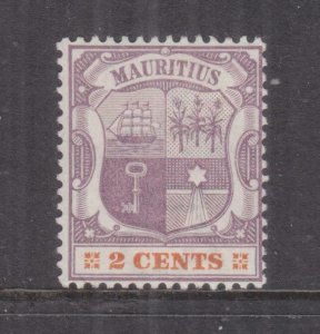 MAURITIUS, 1897 Arms, CA, 2c. Dull Purple & Orange, lhm.