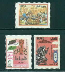 Iraq Scott #1633-1635 MNH Iraqi Claim of Depleted Uranium Bombs CV$4+