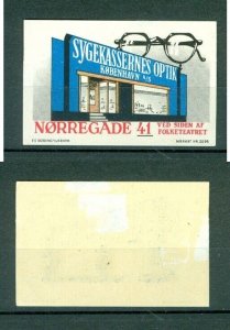 Denmark. Poster Stamp  MH.  Healthcare Glasses Copenhagen