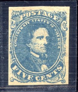 CSA #4 MINT-ALMOST VF-OG-NH NATURAL INCLUSSION ON REVERSE ONLY