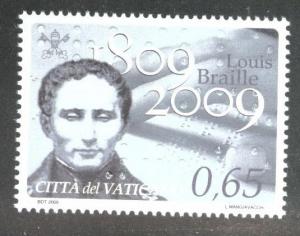 Vatican City Scott 1431 MNH** 2009  embossed in Braille