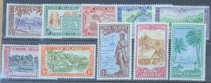 COOK ISLANDS 1949 DEFINITIVE SET SG150/159 UNMOUNTED MINT