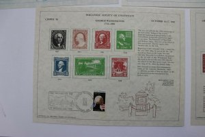 CINPEX 1974-1983 US Philatelic Exhibition Stamp show Souvenir card lot page coll