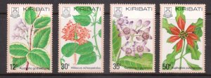 KIRIBATI - 1981 FLOWERS / FLOWER - 4V - MINT NH