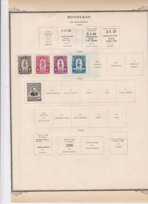 honduras stamps page ref 17092