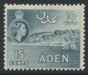 Aden  SG 53  SC# 50a  MH  Perf 12  greenish grey    see scans & details 