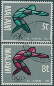Malawi 1972 SG418-419 Munich Olympic Games (2) FU