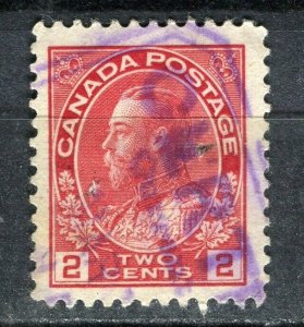 CANADA; Early 1900s GV portrait issue 2c. fine used fair Postmark