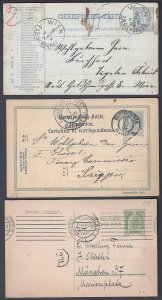 AUSTRIA HUNGARY CZECHOSLOVAKIA 1890 1900's COLLECTION OF 9 POSTAL CARDS DIFF TOW