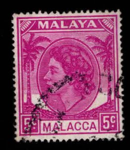 Malaya Malacca Scott 32 Used QE2 stamp