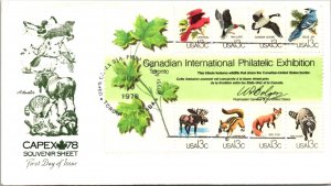 Canada, United States, First Day Cover, Stamp Collecting, Birds, Animals