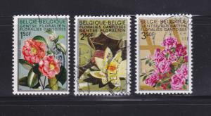 Belgium 734-736 Set U Flowers (D)