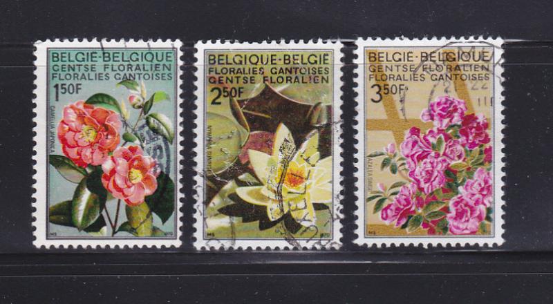 Belgium 734-736 Set U Flowers (D)