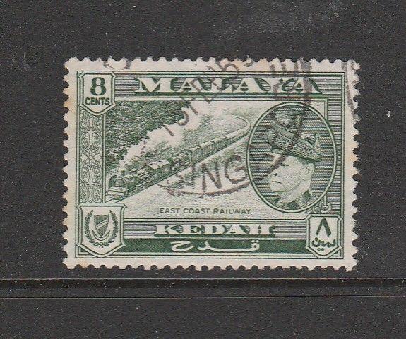 Malaya Kedah, 1957 Defs 8c FU SG 96