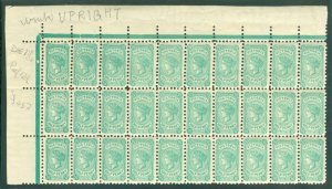 SG 348c Victoria 1901-10. ½d blue, die 3, perf 12½, watermark upright, corner...