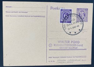 1945 Dachau West Germany Liberation Anniversary PS Postcard First Day Cover