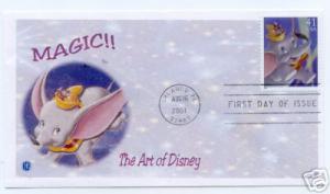 Dumbo and Timothy the Mouse Magic of Disney FDC 2007