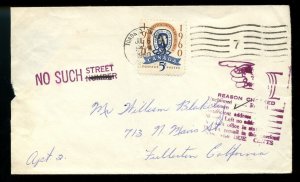 ?No Such StreetUnkown 1960 to USA, b/s, cover Canada