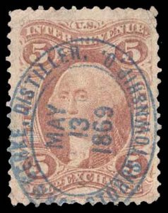 U.S. REV. FIRST ISSUE R27c  Used (ID # 90364)