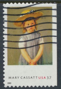 USA  SC#  3807   Used 2003   Mary Cassatt Painting  see scan