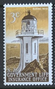 NEW ZEALAND 1969 LIGHTHOUSE 3CENTS SGL58 UNMOUNTED MINT