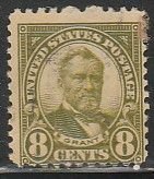 U.S. 639, 8¢ ULISES GRANT, USED. F-VF. (948)