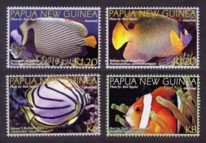 Papua New Guinea Sc# 1604-7 MNH Reef Fish