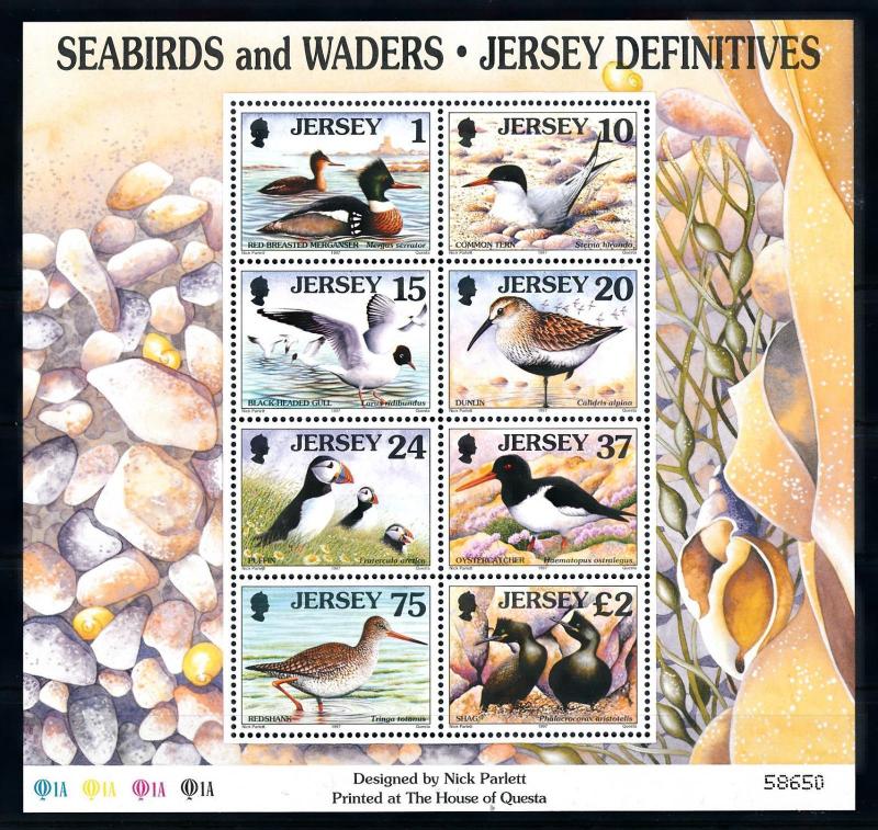[94198] Jersey 1997 Birds Vögel Oiseaux Sheet MNH