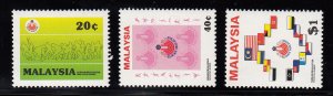 Malaysia Scott #326-328 MNH