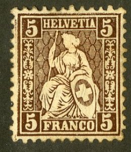 SWITZERLAND 43 MH SCV $3.90 BIN $1.50 WOMAN