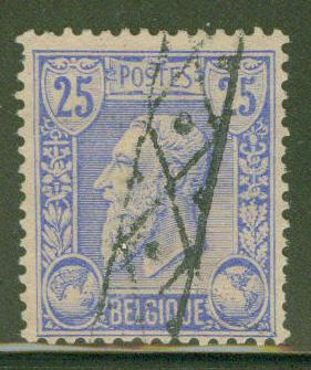 Belgium Scott 53 used roller cancel