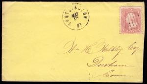 #65 on Cover + Interesting Letter about the Civil War L@@K!