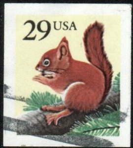 United States 2489 - Used - 29c Red Squirrel (1993)