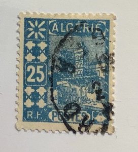 Algeria 1927 Scott 42 used - 25c,  Sidi Abderahman Mosque