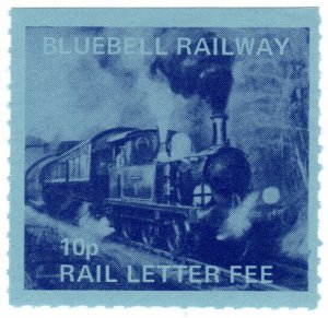 (I.B) Bluebell Railway : Letter Stamp 10p