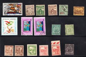 TUNISIA Collection of 36 stamps, mostly used