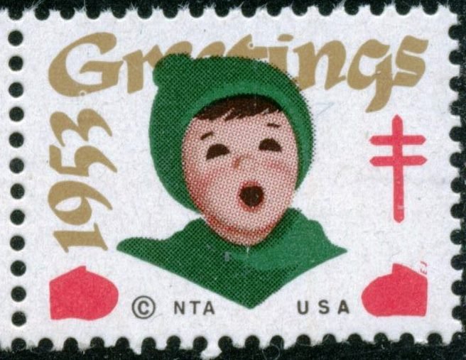 1953 CHRISTMAS SEAL, MINT NH HORIZONTAL PAIR - CHRIST055