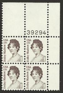 # 1822 MINT NEVER HINGED DOLLEY MADISON