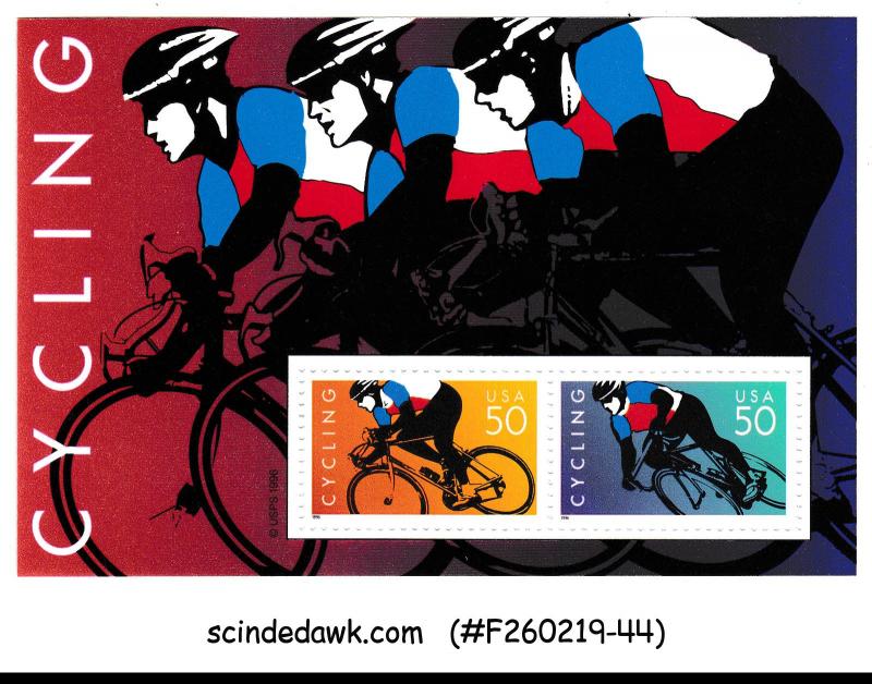 UNITED STATES USA - 1991 CYCLING SCOTT#3119 - MINIATURE SHEET MNH