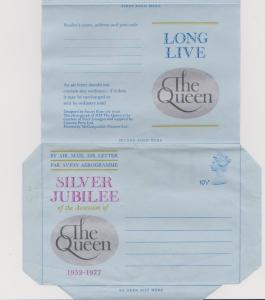 Great Britain 1977 Silver Jubilee Aerogram