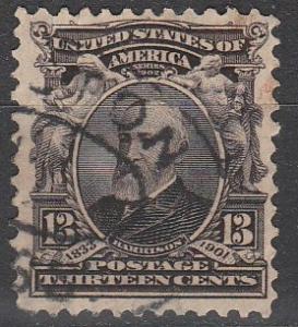 US #308 F-VF Used CV $11.00 (A3465)