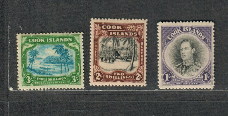 Cook Islands Sc#112-114 M/NH/VF, Cv. $90