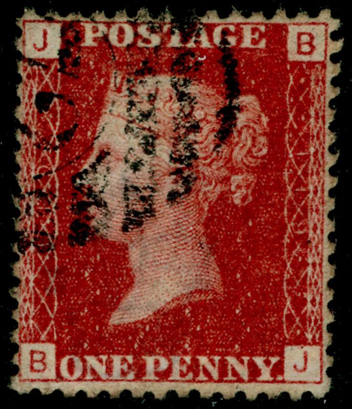 SG43, 1d rose-red plate 119, FINE USED. BJ