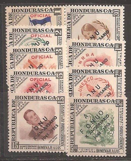 Honduras SC C241-9 Mint, Never Hinged