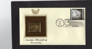 3772a Screenwriting, FDC PCS gold replica