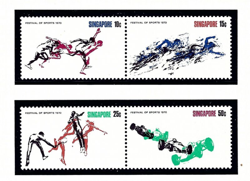 Singapore 122-5 MNH 1970 Festival of Sports